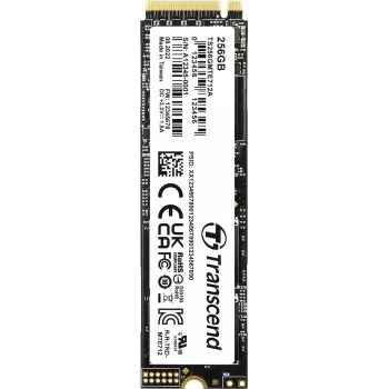 Transcend MTE712A - SSD - titkosított - 256 GB - belső - M.2 2280 (kétoldalas) - PCIe 4.0 x4 (NVMe) - 256 bites AES - Self-Encrypting Drive (SED), TCG Opal Encryption 2.0 (TS256