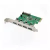 PCIe USB 3.0 kártya Inateck KTU3FR-4P — 4 USB 3.0 csatlakozó, 15 tűs SATA tápcsatlakozó