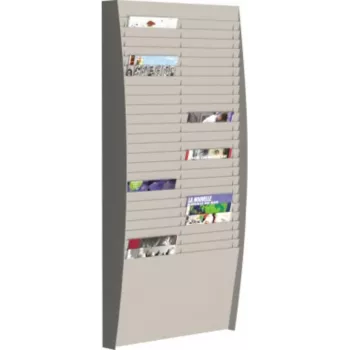 PAPERFLOW Wall-Sorting Board V 50F A4V2X25.02 DIN A4 Grey