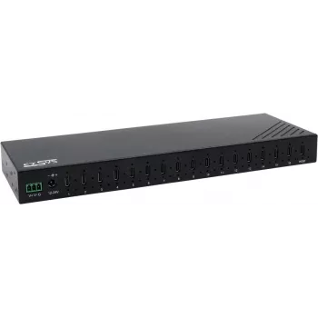 Exsys EX-12276HMS USB-hub – 16 portos USB 3.2 Gen 2 hub, 16 USB-C csatlakozóval