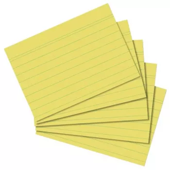 Herlitz A8 vonalas kartonkártya sárga