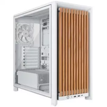 Mid-Tower PC ház CORSAIR FRAME 4000D RS Wood fehér/tölgy, Mid-Tower ATX-kompatibilis, edzett üveg