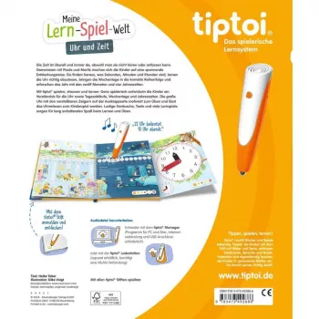 tiptoi Meine Lern-Spiel-Welt: Uhr und Zeit tanulókönyv