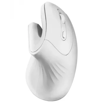 Mars Gaming Wireless ergonomic vertical mouse MMW-Ergopro, Right-hand, Vertical design, Optical, RF Wireless, 3200 DPI, White