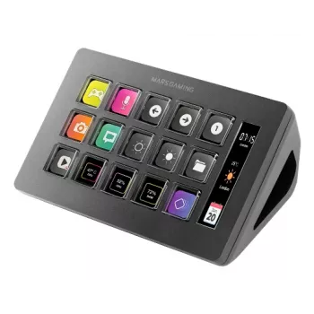 Mars Gaming Control Deck Slim MSD-ONE, Black, 15 buttons, Touch, 132 mm, 81 mm, 61 mm