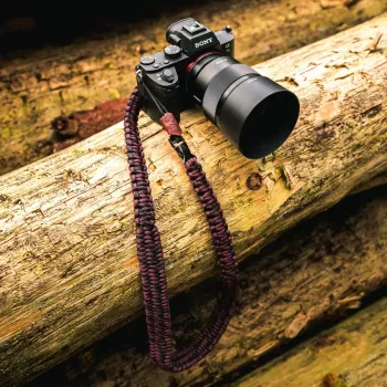 C-ROPE Traveler Paracord Camera Strap, 140 cm, Dark Coffee