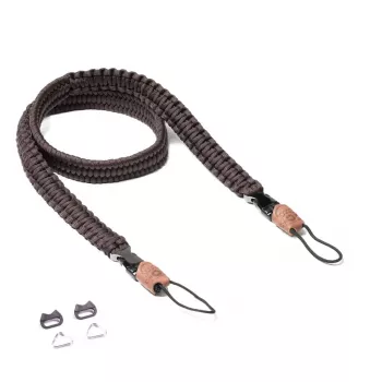 C-ROPE Traveler Paracord Camera Strap, 100 cm, Dark Coffee