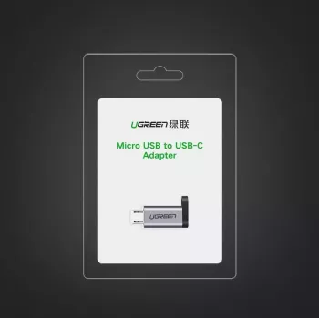 UGREEN USB-C to micro USB adapter, gray