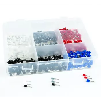 WKK 5431112 Assortment of Insulated Wire-End Ferrules, 900 pcs, Telemechanic