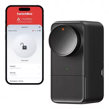 SwitchBot Smart Lock Pro electronic door lock black