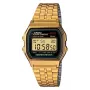 Casio A159WGEA-1DF Vintage uniszex digitális óra nemesacél szíjjal, arany/fekete (A159WGEA-1DF)
