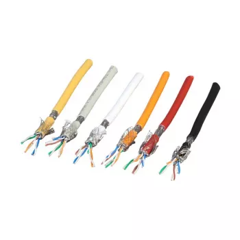 EFB telepítési kábel Kat.7, S/FTP, LSZH, kék, 100m tekercs