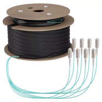 EFB trunk kábel U-DQ(ZN)BH OM3 8G (1x8) SC-SC 150m Dca LSZH