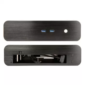 Akasa Euler S ventilátor nélküli Thin-Mini-ITX ház OEM – fekete