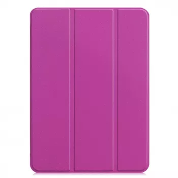 iLike iPad Air 4 10.9 / iPad Air 5 Tri-Fold Eco-Leather Stand Case Purple