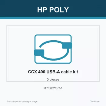 HP Poly CCX 400 USB-A – USB-A kábel (5 darab), 190 mm, 210 mm, 55 mm, 300 g, Kína