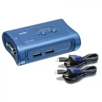 TRENDnet TK-207K 2 portos USB KVM switch készlet, asztali