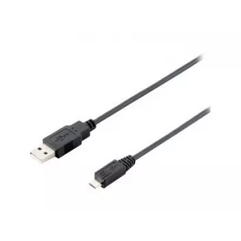 Equip USB 2.0 Type-A–Micro-B kábel, 1.0m, fekete, 1 m, USB A, Micro-USB B, USB 2.0, apa/apa, fekete