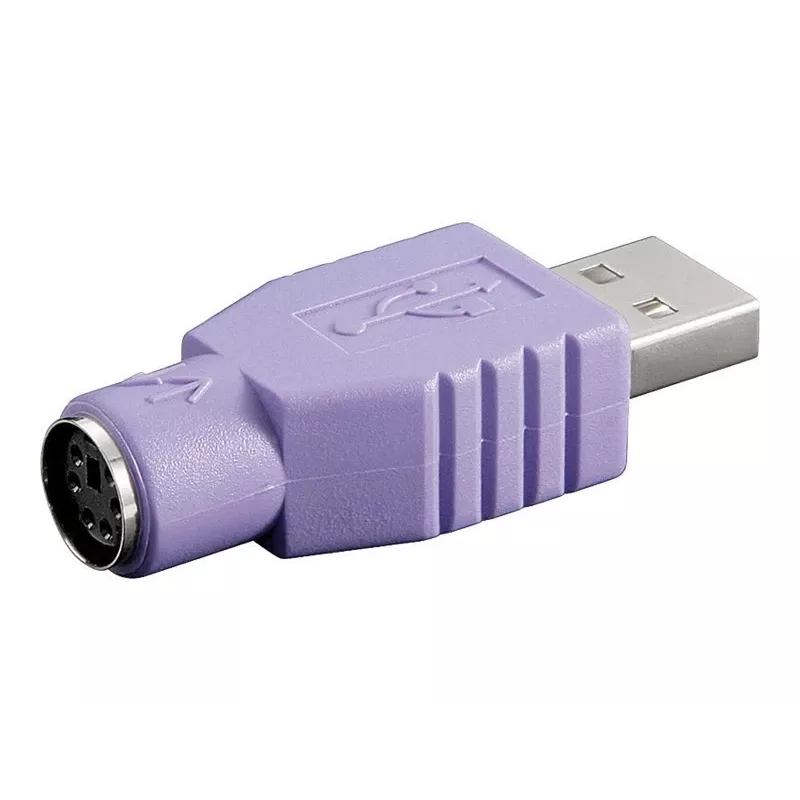 Microconnect USBA-M/PS2-F kábeladapter lila
