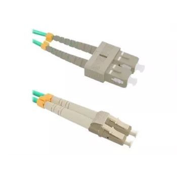 Qoltec 54348 üvegszálas kábel 1 m LC SC zöld