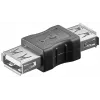 Microconnect USBAFAF kábeladapter USB A fekete