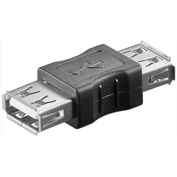 Microconnect USBAFAF kábeladapter USB A fekete