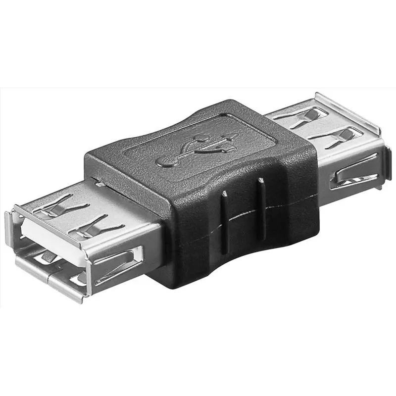 Microconnect USBAFAF kábeladapter USB A fekete