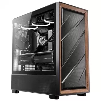 Antec 0-761345-10133-2 számítógépház Midi Tower fekete fa