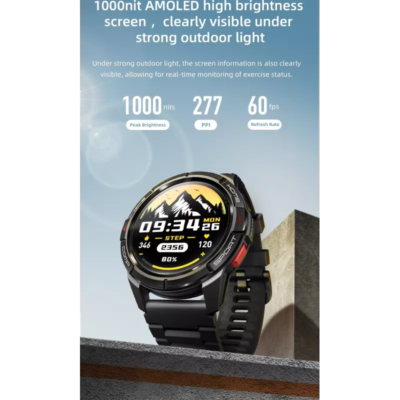 MiBro GS Active okosóra ezüst
