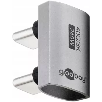 USB-C adapter/csatlakozó Goobay 74446 ezüst nikkel/arany érintkezők