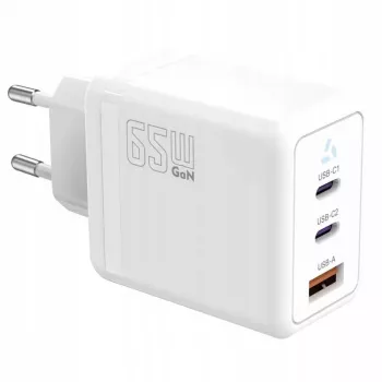 TB AZTBXUL3USB65WW töltő — 65 W USB-C Power Delivery 2 csatlakozóval (1x USB-C, 1x USB-A)