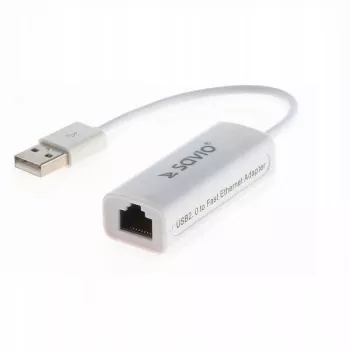 Savio CL-24 - hálózati adapter - USB 2.0 - 10/100 Ethernet X 1