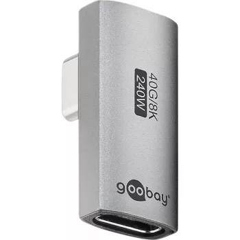 Goobay 74443 USB-C™ adapter függőleges 90°-kal elforgatva, USB4™ | Goobay