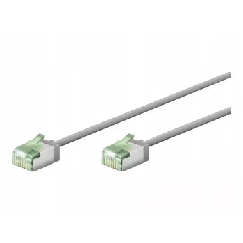 Goobay ultra-flexibilis CAT 8.1 patch-kábel karcsú U/FTP szürke – extra rövid csatlakozó 99,9% (74343)