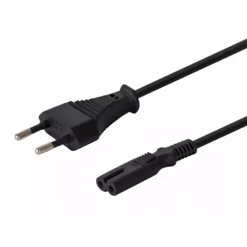 Tápkábel nyolcas 2pin 1,2m, 10 darabos csomag CL-97