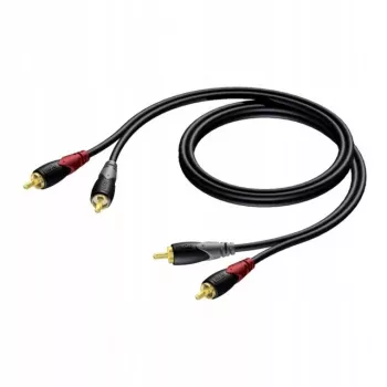 RCA/Cinch audiokábel Procab KPCL078 2x apa, 0,5 m