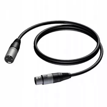 Procab XLR dugó XLR aljzat kábel 1,5 m — szimmetrikus mikrofon-/audiokábel