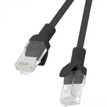 Patchkábel LANBERG PCU5-20CC-0150-BK RJ45 Cat.5e 1,5 m fekete 10 darabos csomag