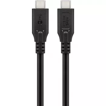Goobay 74182 USB-C kábel USB4, 40 Gbit/s, 240 W Power Delivery, 0,5 m, fekete