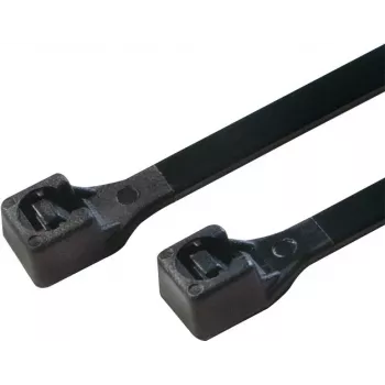 LOGILINK - 100 darabos kábelkötegelő készlet, hossz 30 cm, fekete (KAB0004B)