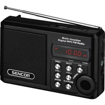 Hordozható rádió SRD 215 B MP3, USB, SD