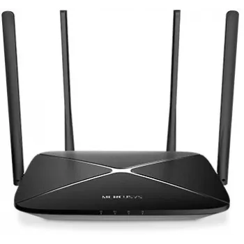 Mercusys AC12G router, Dualband Gigabit Wi-Fi 5, fekete