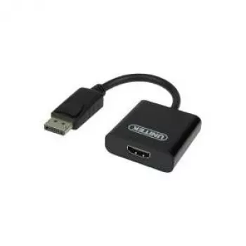 Unitek Y-5118DA DisplayPort-HDMI adapter apa/anya, 0,1 m, Full HD 1920x1200, fekete