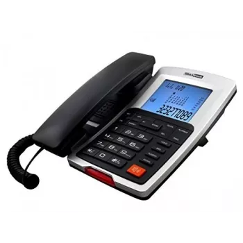 Maxcom asztali vezetékes telefon, fekete
