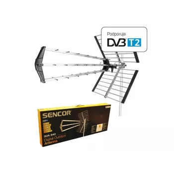 SDA 640 DVB-T antenna, 16 dB, 75 Ohm, 120 km