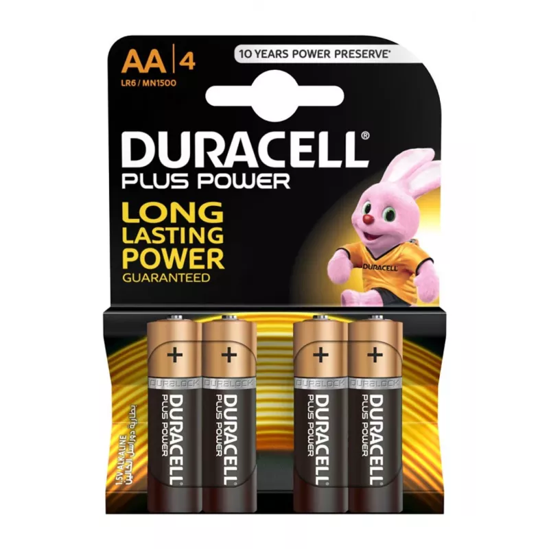 Duracell Basic AA/LR6 alkáli elemek, 4 darab