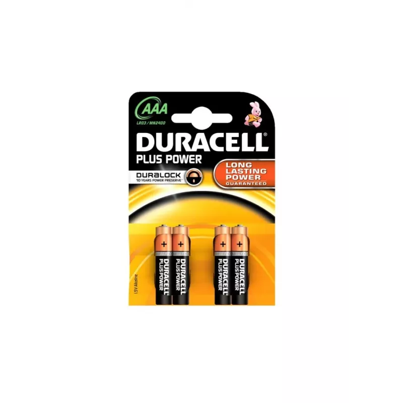 Duracell Basic AAA/LR03 alkáli elemek, 4 darab