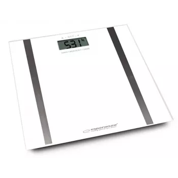 Személymérleg Esperanza Samba EBS018W – elektronikus, 180 kg, fehér