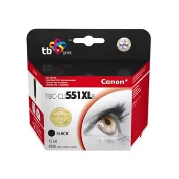 TB-kompatibilis tintapatron Canon CLI-551XL BK fekete