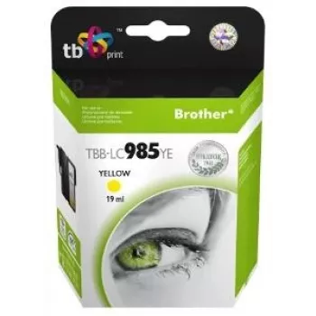 TB tintapatron kompatibilis Brother LC 985 YE 100% új